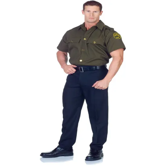 Men's Border Patrol Law Enforcement Costume Shirt {1}