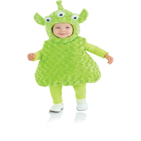 Belly Babies Plush Green Space Alien Toddler Costume {1}