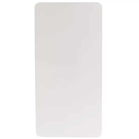 Emma and Oliver 5-Foot Plastic Folding Table Granite White {5}