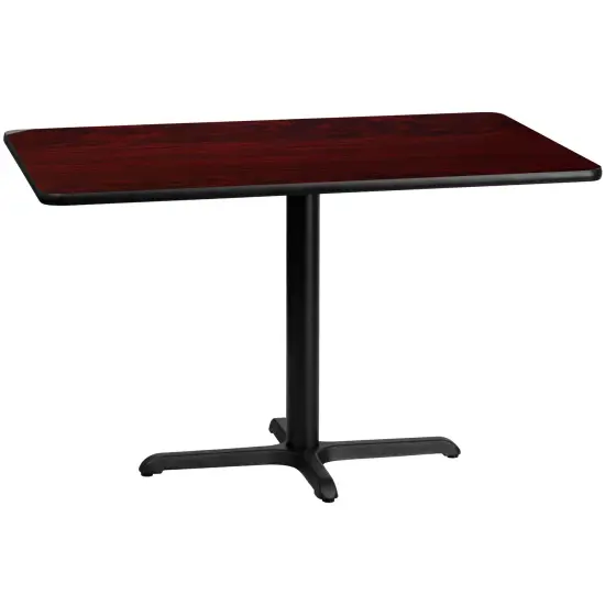 Emma and Oliver 30"x48" Rectangular Laminate Table with 23.5"x29.5" Table Height Base Natural {4}