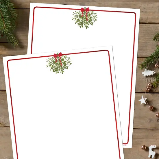 Great Papers! Foil Hanging Mistletoe Letterhead, for Invitations, Announcements and Personal Messages, Printer Friendly 8.5" x 11", 25 Pack (2023045) {2}
