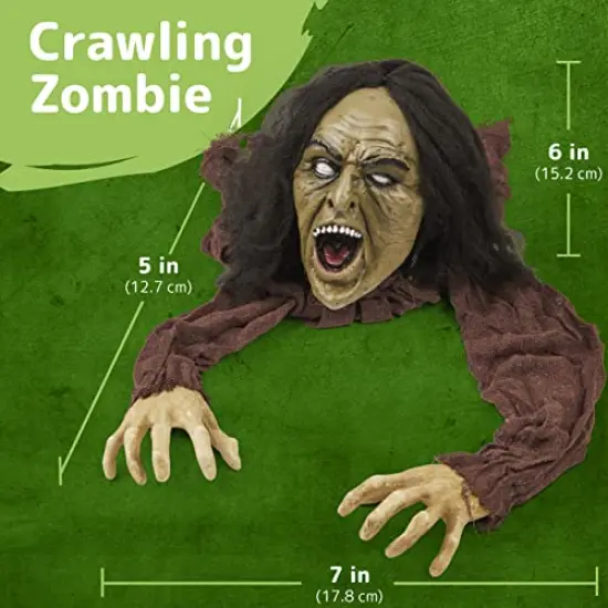 PREXTEX Halloween Outdoor & Indoor Decoration - Zombie Groundbreaker - The Best Scary Graveyard Decoration for Halloween, Life Size Zombie Halloween Decorations {6}