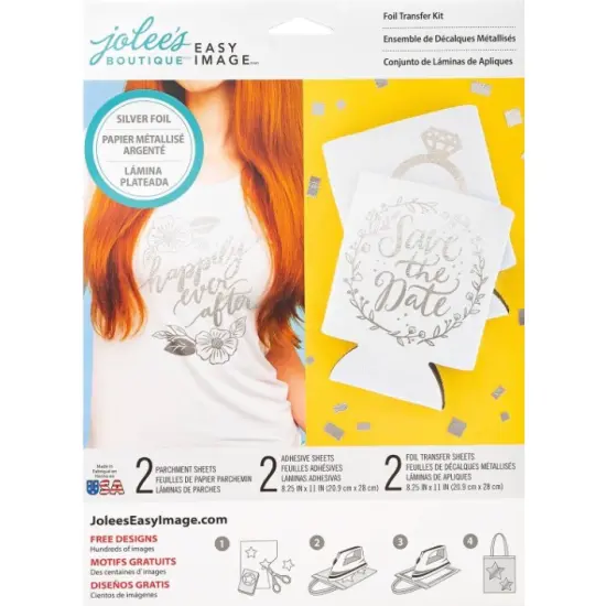 IRON-ON - JOB - EASY IMAGE - FOIL TRANSFER - 8.5 X 11 - SILVER 8600163 5 SHEETS by We R Memory Keepers {3}