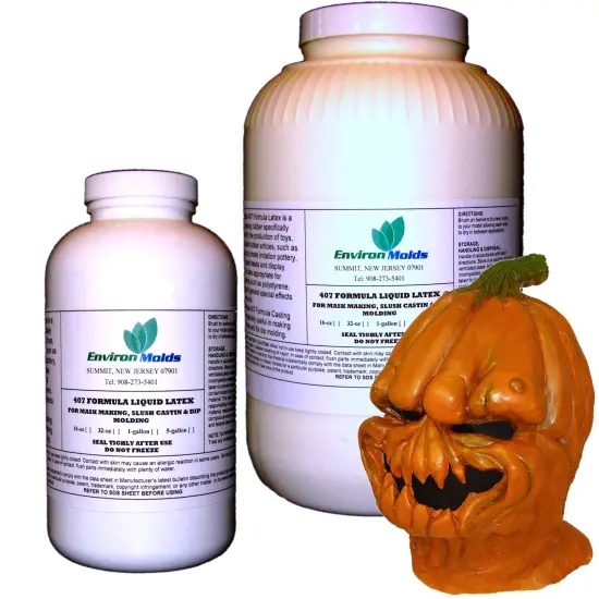EnvironMolds 407 Latex Casting Rubber 32-Ounces - for Mask Making - Prop Making - Dip Molding {1}