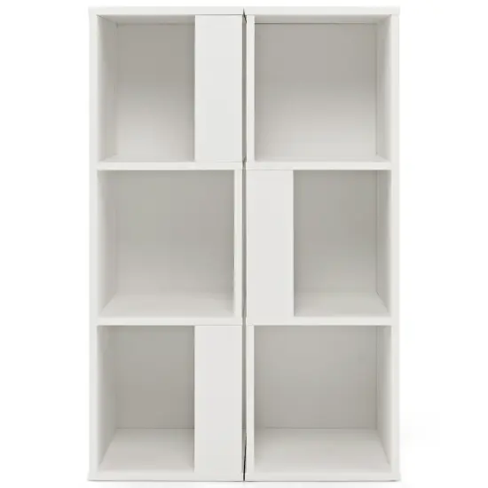 Modern 3-Tier Engineered Wood Bookcase with Open Shelves for Ideal for Kids Room or Study White {1}
