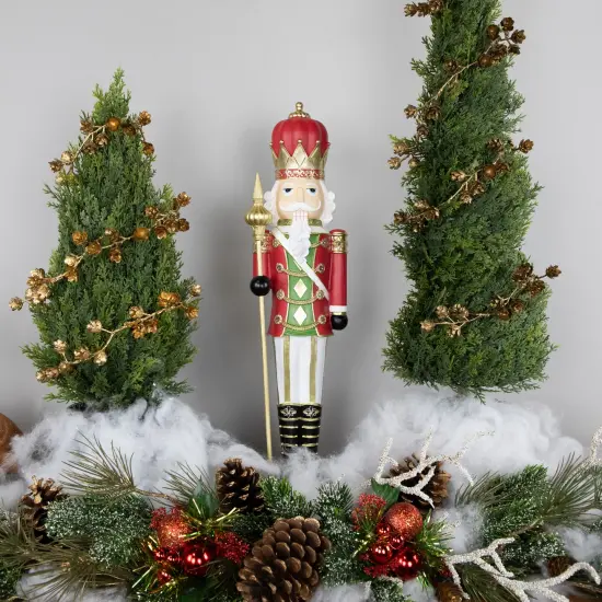 Northlight 22" Red and Gold Christmas Nutcracker with Scepter {3}