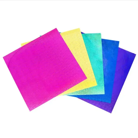20Sh 12"x12" Holographic Glitter Vinyl Assorted Colors for Craft Projects 350186 by American Crafts {2}