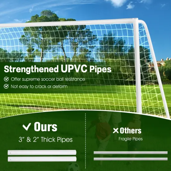 Soccer Goal with Strong PVC Frame and High-Strength Netting {6}