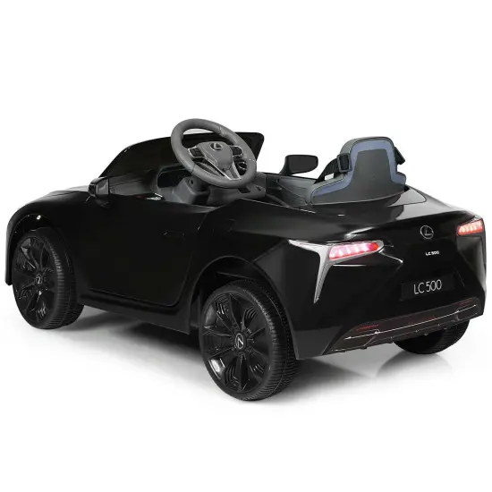 Kids Remote Control Ride Electric Vehicle with Fully Accessible Doors Perfect for Children Black {5}