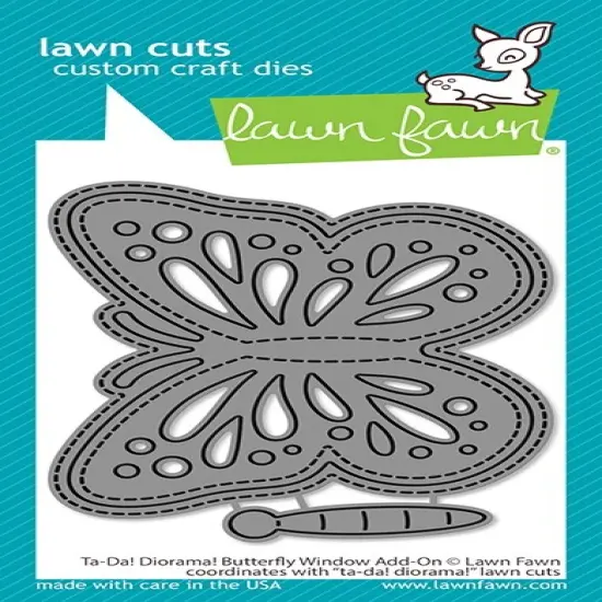 Lawn Cuts Custom Craft Die-Ta-Da! Diorama! Butterfly Window Add-On {1}