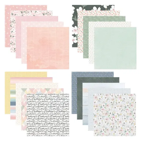 Spellbinders Designer Paper Pack 12"X12" From Rosie's Studio-Heartfelt {1}