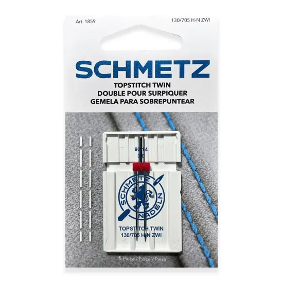 Schmetz Twin Topstitch Machine Needle-Size 3.0/90 {1}