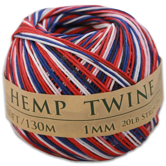 Hemptopia, Hemp Twine Ball, 430ft, 20lb test strength, Multiple colors, All Natural Usa {2}