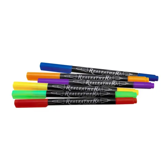 Realeather(R) Crafts Leather Markers 6/Pkg {1}