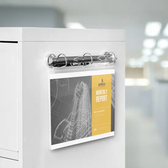 Avery Industrial Magnetic Hanging Binder Rings, 3 Ring Binder, 1.5" Slant Rings, Holds 375 Sheets, 6 Binder Ring Mechanisms (46036) {5}