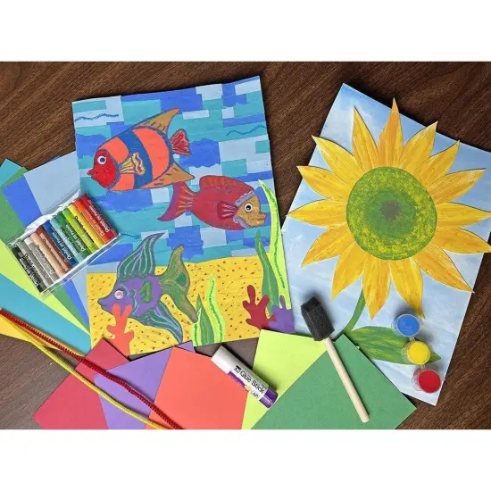 CA: Collage Fish & Sunflower {1}