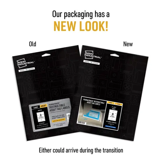 Avery PermaTrack Destructible Asset Tag Labels, 2" x 3-3/4", 64 Asset Tags (60539) {2}