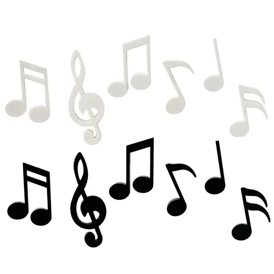 Wrapables Novelty Refrigerator Magnets for Kitchen, Whiteboards, Cabinets, and Lockers (Set of 12) Musical Notes {1}
