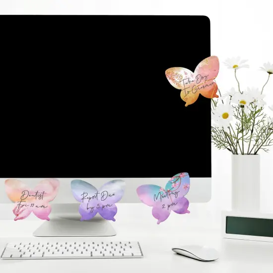 Wrapables Colorful Ethereal Butterfly Sticky Notes (Set of 12) {4}