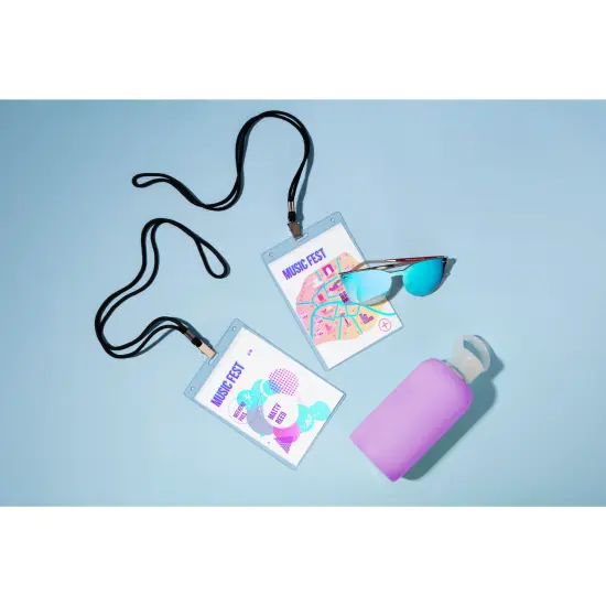 Avery Customizable Name Badges, 6" x 4.25", Printable Name Tag Inserts with Tickets, 75 Vertical Name Tag Holders with Lanyards (8521) White {3}