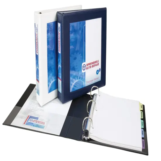Avery Heavy-Duty Framed View 3-Ring Binder, 2" One Touch EZD Rings, 1 Black Binder (68032) {5}