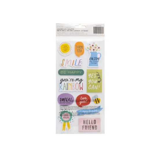 Thickers - PB - Kid and Heart - Phrase - Foam IRIDESCENT FOIL (27 pc) 34003734 {2}