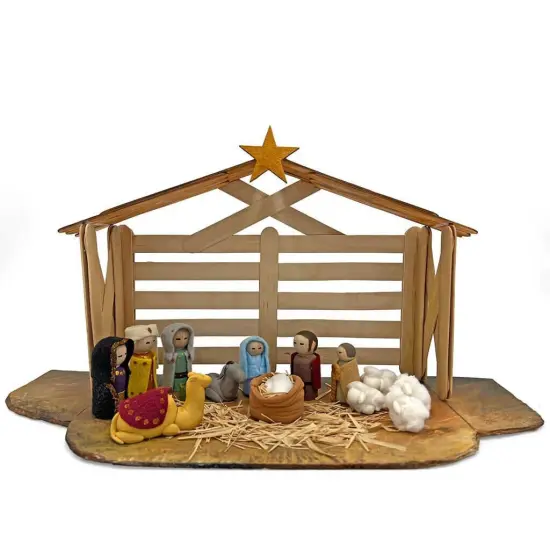 Christmas Nativity Scene Art Box. Kids Holiday Arts and Crafts {1}