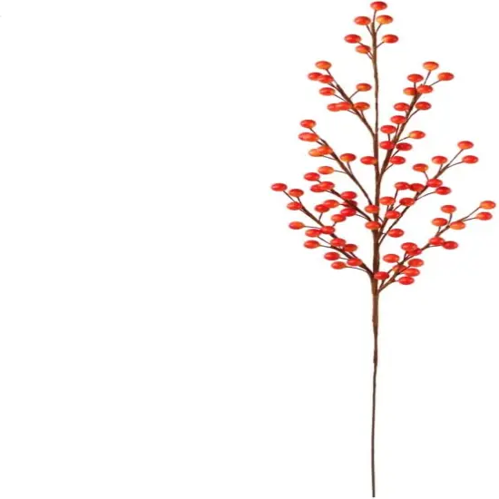 Set of 12: Artificial Fall Berry Spray | 29.5-Inch | Orange | Berry Sprays | Fruit Picks | Arts & Crafts | Parties & Events | Home & Office Decor - 2024 Christmas Collection, Floral Home by Artificial Flowers {1}