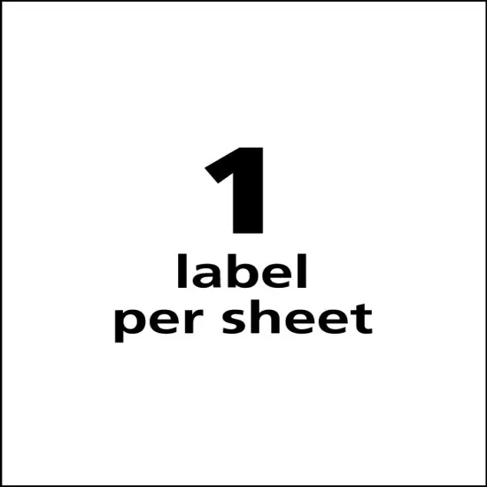 Avery UltraDuty GHS Chemical Labels for Pigment Inkjet Printers, Waterproof, UV Resistant, 8-1/2" x 11", 50 Labels (60521) {2}