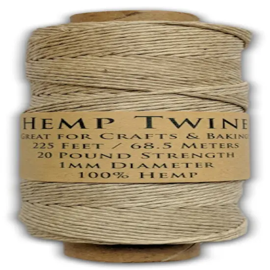 Hemptopia, Hemp Twine Spool, 225ft, All Natural, Multiple Colors {2}