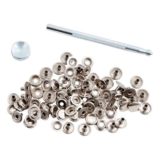 Realeather(R) Crafts 20L Snap Setter Kit-Nickel {3}