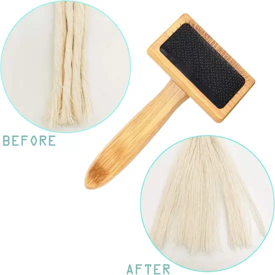 Macrame Comb Wooden for Feathered Wall Hanging Plant Hanger Craft Making Knitting Cord Rope 3Mm 4Mm 5Mm (Macrame Comb) {7}