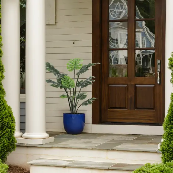 40-Inch Split Leaf Philodendron Plant in Contemporary Pot | Lifelike Artificial Foliage for Home and Office D&eacute;cor | Low Maintenance Indoor Plant | Floral Home by Artificial Flowers {5}