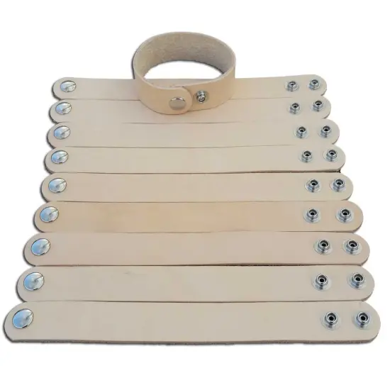 1 inch Adjustable Leather bracelets - pack of 6 {6}