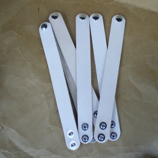 1 inch Adjustable Leather bracelets - pack of 6 {5}