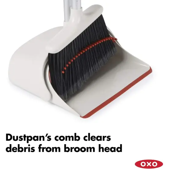OXO Good Grips Sweep Set - Full Size Broom with Extra Large Dustpan {7}