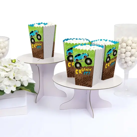 Big Dot of Happiness Smash and Crash - Monster Truck - Boy Birthday Party Favor Popcorn Treat Boxes - Set of 12 {4}