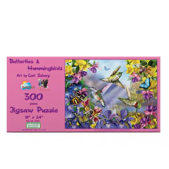 Sunsout ButterfliesHummingbirds 300 pc Jigsaw Puzzle 34919 {4}