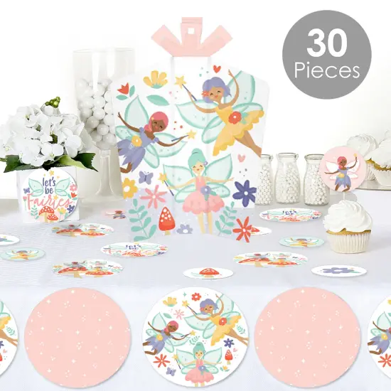 Big Dot of Happiness Let&rsquo;s Be Fairies - Fairy Garden Birthday Party Decor and Confetti - Terrific Table Centerpiece Kit - Set of 30 {3}