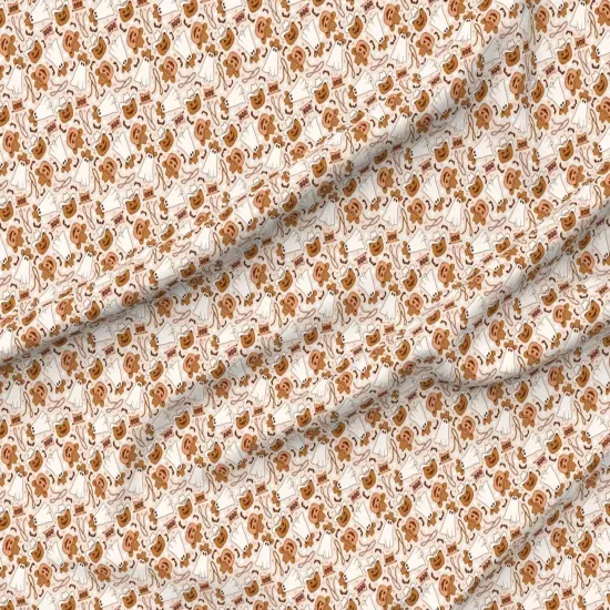 Various Fabrics by the Yard or Fat Quarter Cowboy Halloween Spooky Pumpkin Vintage Retro Western Fall Custom Printed Fabric by Spoonflower {6}