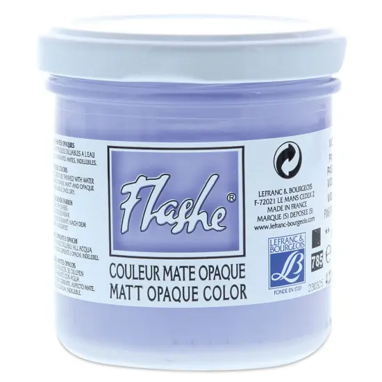 Lefranc & Bourgeois Flashe Vinyl Paint - Pastel Violet, 125 ml jar {1}