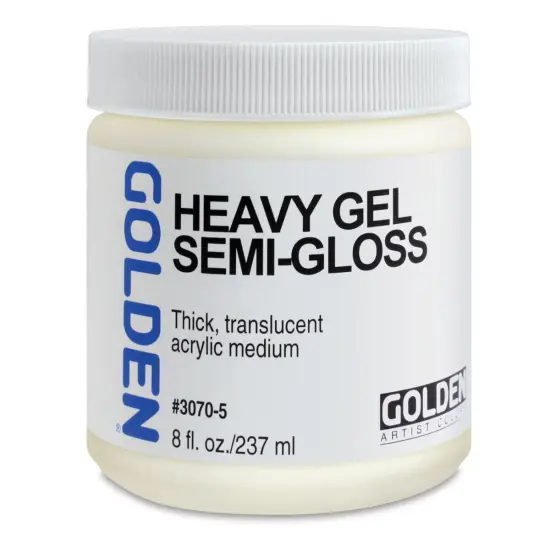 Golden Heavy Acrylic Gel Medium - Semi-Gloss, 8 oz jar {1}