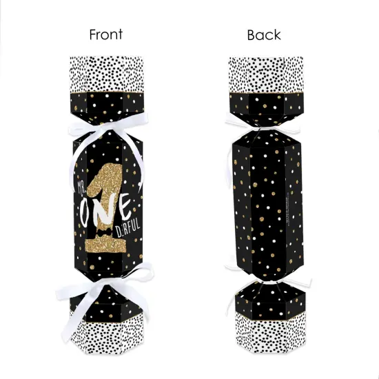 Big Dot of Happiness 1st Birthday Little Mr. Onederful - No Snap Boy First Birthday Party Table Favors - DIY Cracker Boxes - Set of 12 {7}