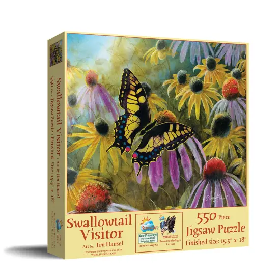 Sunsout Swallowtail Vistor 550 pc Jigsaw Puzzle 67322 {2}