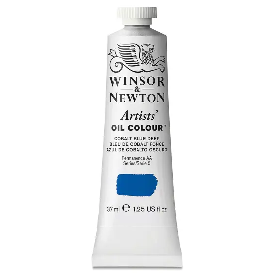 Winsor & Newton Artists' Oil Color - Cobalt Blue Deep, 37 ml tube {2}