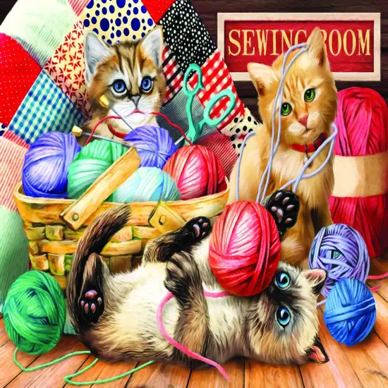 Sunsout Kitties Fun Time 500 pc Jigsaw Puzzle 28935 {1}