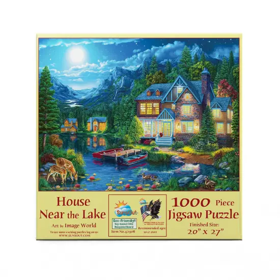 Sunsout House Near the Lake 1000 pc Jigsaw Puzzle 42908 {4}