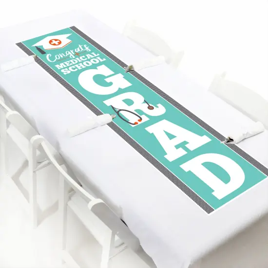 Big Dot of Happiness Medical School Graduation Party Door Decoration - Vertical Banner {6}