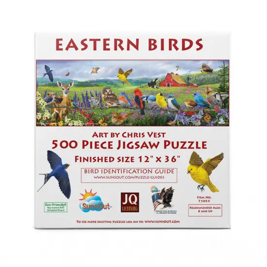 Sunsout Eastern Birds 500 pc Easter Jigsaw Puzzle 71055 {4}