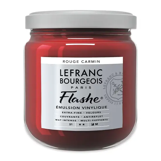 Lefranc & Bourgeois Flashe Vinyl Paint - Carmine Red, 400 ml jar {2}